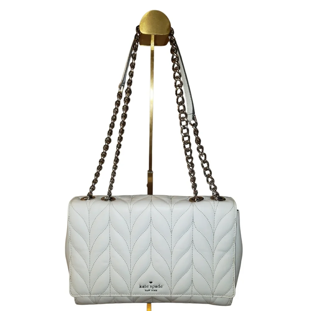 Kate Spade White Quilted Shoulder Bag / Crossbody